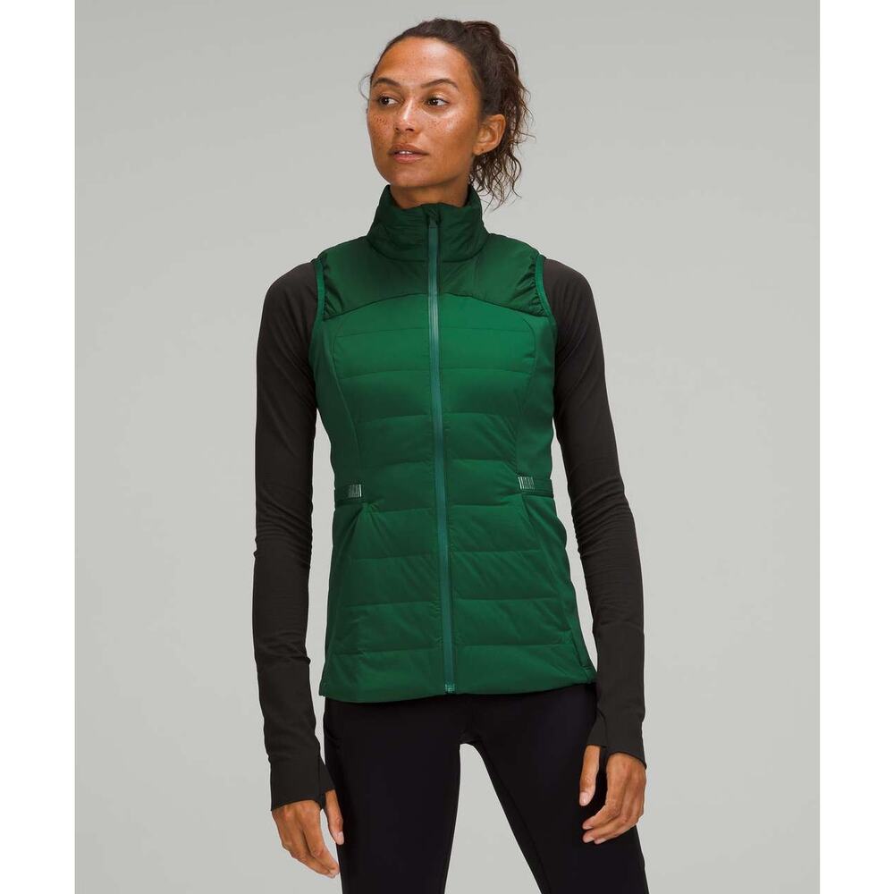Lululemon Down For It Vest Size 2 Green